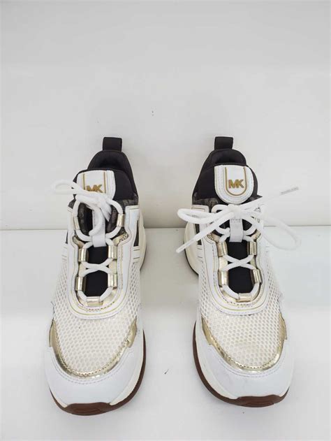 michael kors olympia mesh and logo trainer|Olympia Logo and Mesh Trainer .